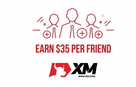  XM ایک دوست پروگرام کا حوالہ دیں - ہر دوست پر Friend 35 تک