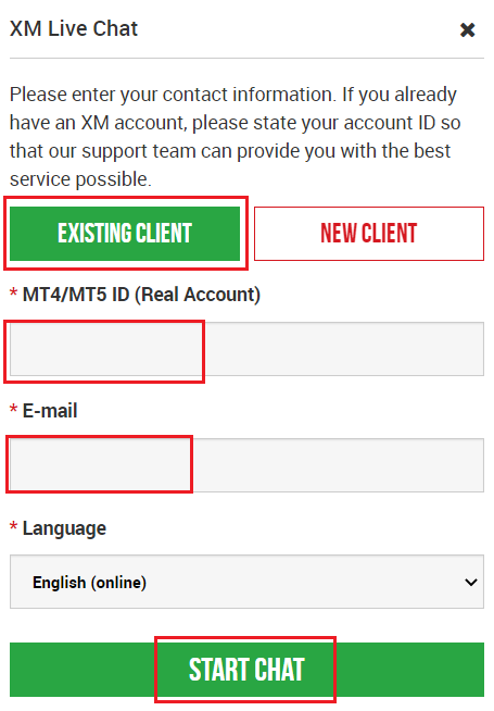 Come contattare il supporto XM