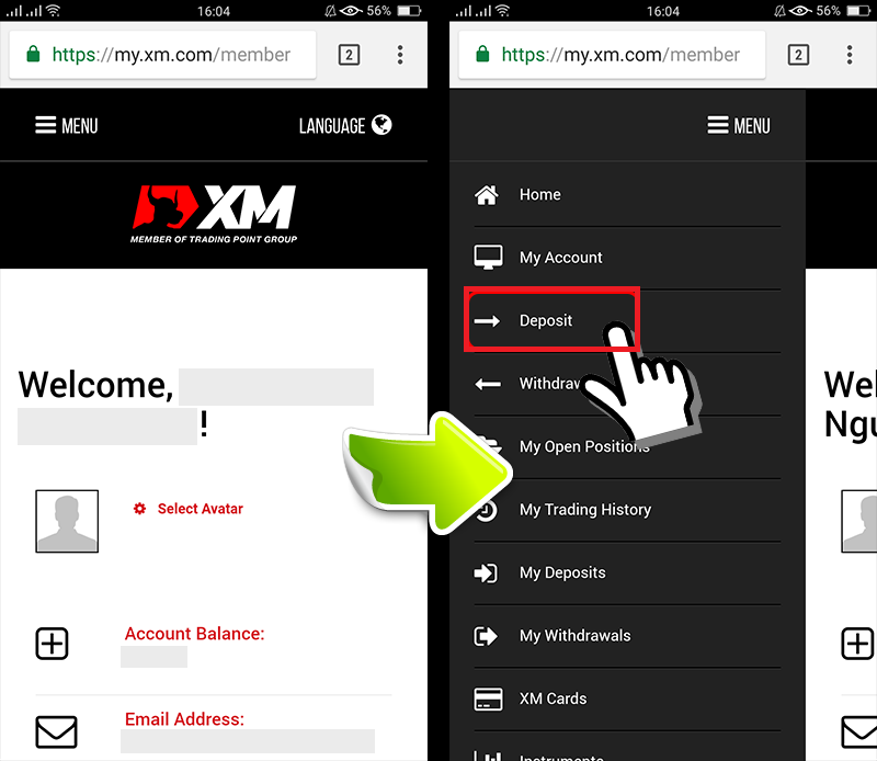 How to make a Deposit in XM Vietnam