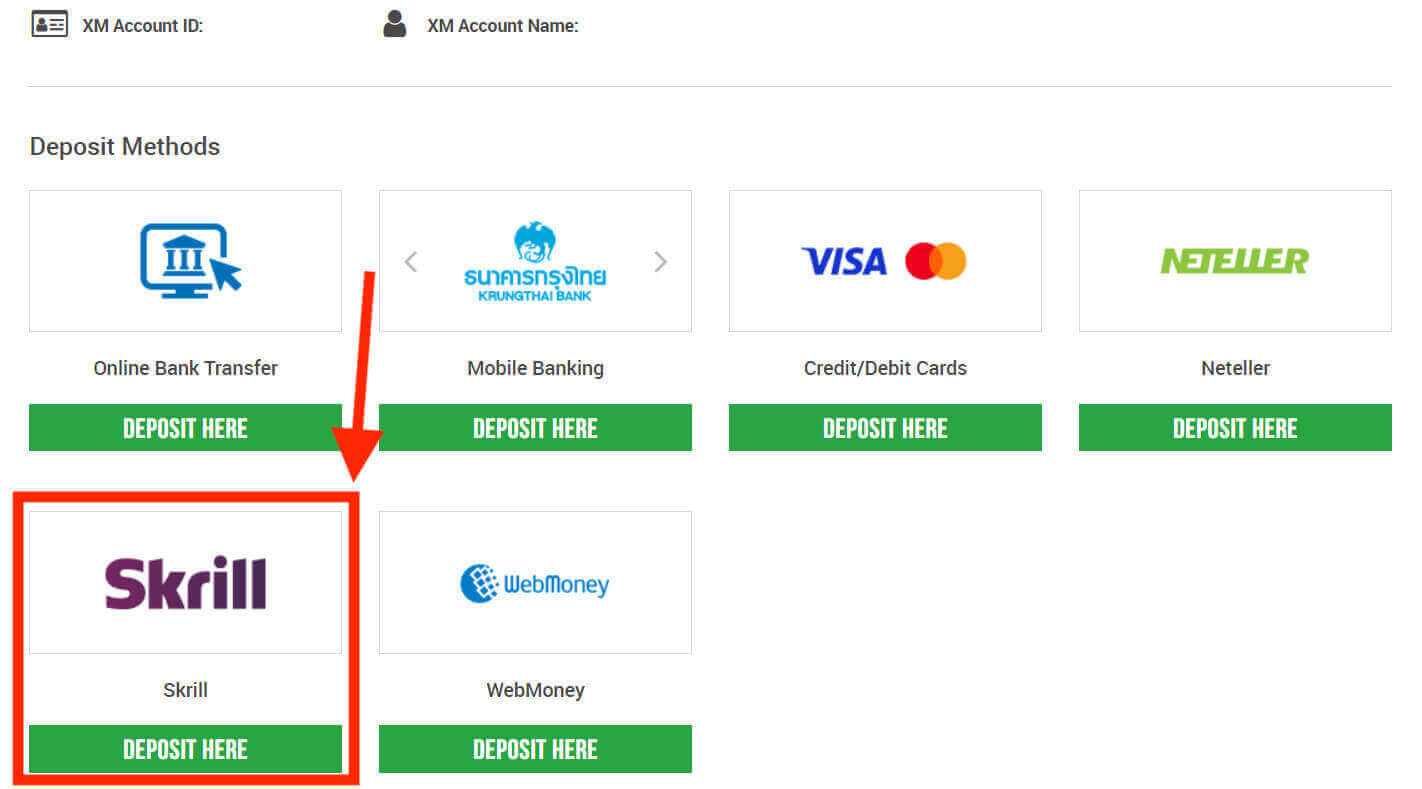 How to Deposit Money on XM Thailand How to Deposit Money on XM Thailand