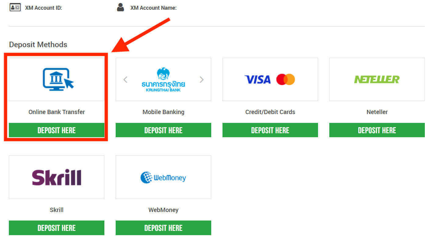 How to Deposit Money on XM Thailand How to Deposit Money on XM Thailand